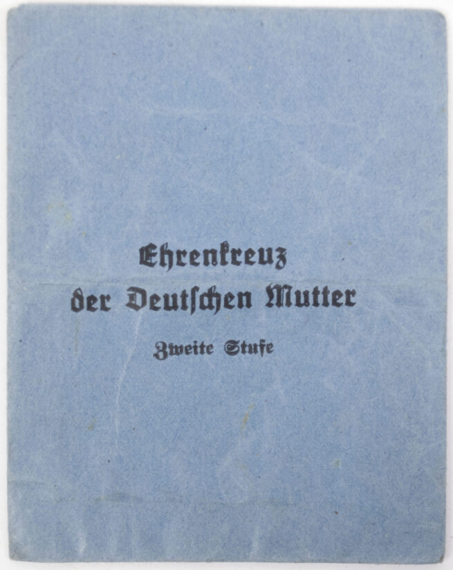 Mutterkreuz Mothersross silver with enveloppe (maker Julius Moser)