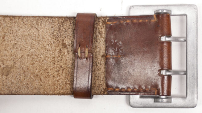Wehrmacht (Heer) brown officers belt (marked on the back)