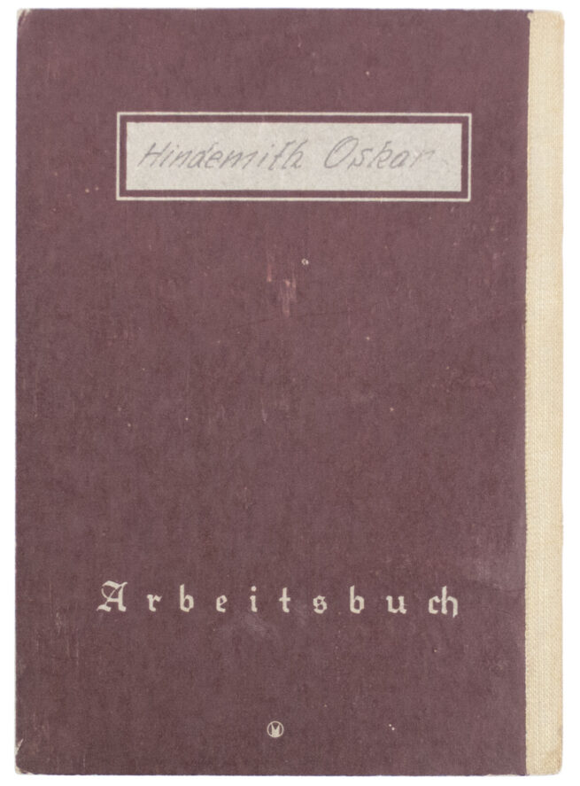 Arbeitsbuch second type Arbeitsamt Liegnitz
