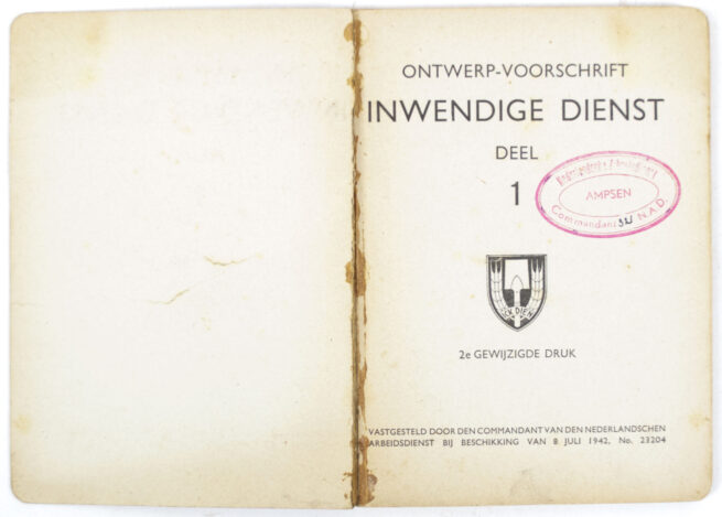 Nederlandsche Arbeidsdienst (NAD) Inwendige Dienst Deel 1 (1943)
