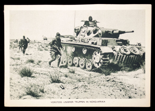 (Postcard) Vorstoss unserer Truppen in Nord-Afrika