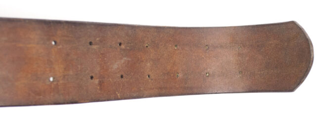 Wehrmacht (Heer) brown officers belt (marked Groupon 256 and A (maker Assmann)