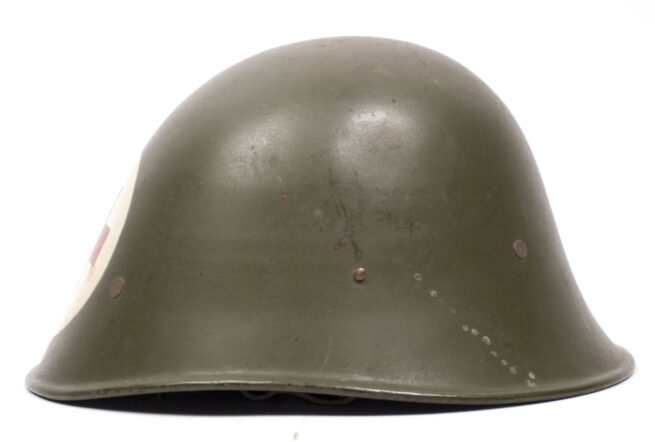 WWII Nederlandse leger 1940 Artsen helm (Geneeskundige Troepen)
