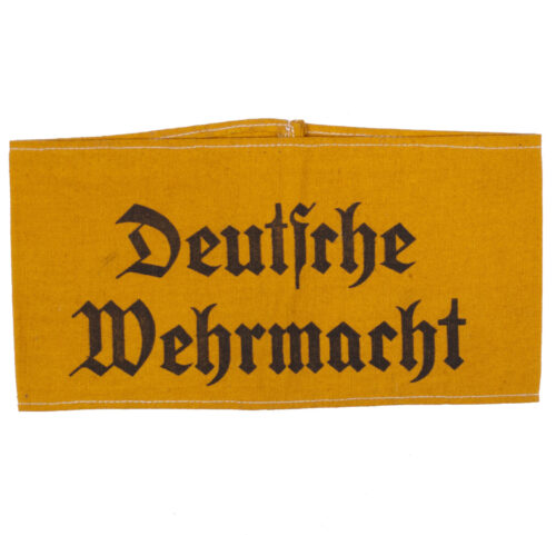 Armband Deutsche Wehrmacht used in the Netherlands, stamped Doetinchem.