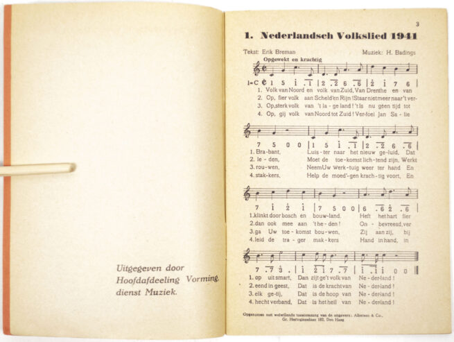 (Brochure NSB) Zomerzangfeesten der NSB (variation!) (1943)