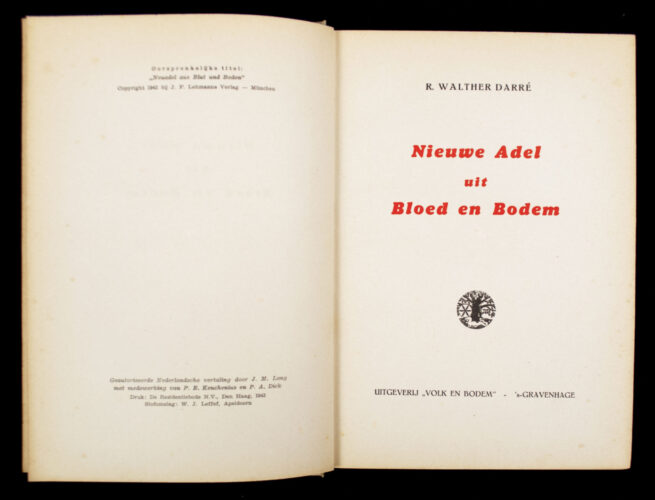 (Book) R. Walther Darré - Nieuwe adel uit bloed en bodem