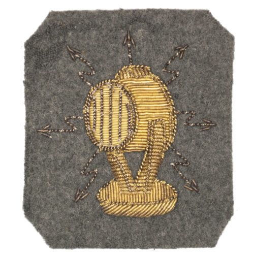 (Dutch Army before 1940) cloth Hulp-elektricien arm badge (very rare!)