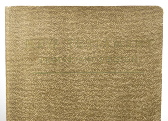WWII USA - New Testament Protestant Version presented by the Army of the United States (1942) - NAMED!