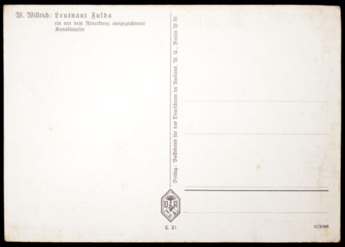 (Postcard) W. Willrich - Leutnant Fulda