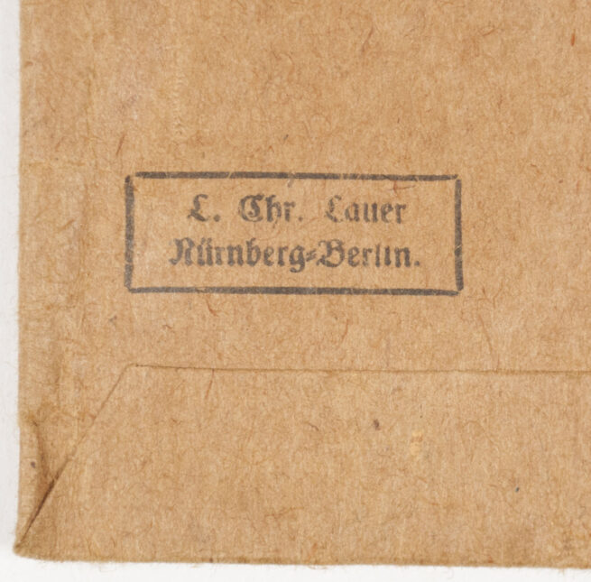 Deutsches Schutzwall Ehrenzeichen Westwal medal Tüte Bag (Maker L. Chr. Lauer)