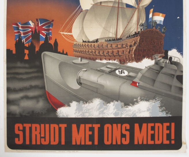(Poster / NSB) Steeds dezelfde vijand! 1673 - 1943 (Rare!)