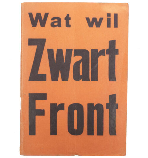 (brochure) Wat wil Zwart Front (1935)