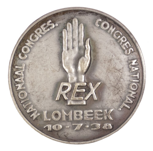 (Belgium) Rex - Lombeek 10.7.38 Nationaal Congress - Congres National badge