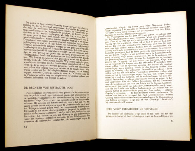 (Book) Dimitroff contra Goering. Bruinboek II. Onthullingen over de werkelijke brandstichters van den Rijksdag (1934)