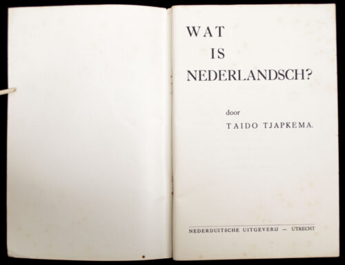(NSNAP) Wat is Nederlandsch (1941)