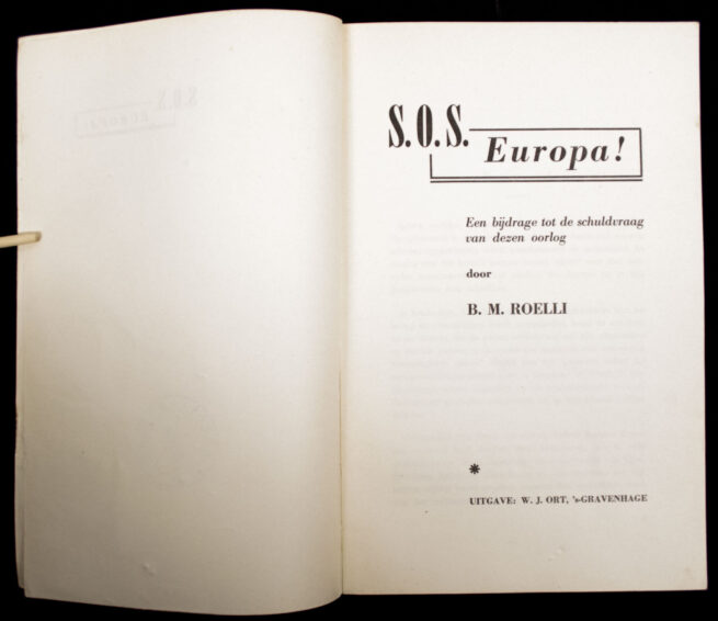(NSB) S.O.S. Europa! Een bijdrage tot de schuldvraag van dezen oorlog (1940)