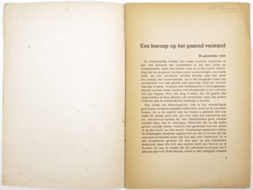 (NSB) Een beroep op het gezond verstand (yellow edition) (1941)