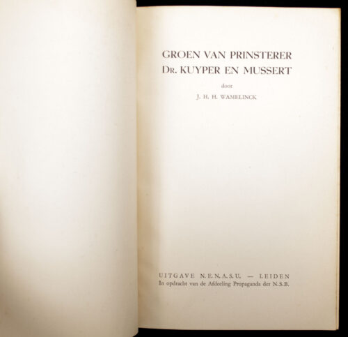 (NSB) Groen van Prinsterer, Dr. Kuyper en Mussert (1941)