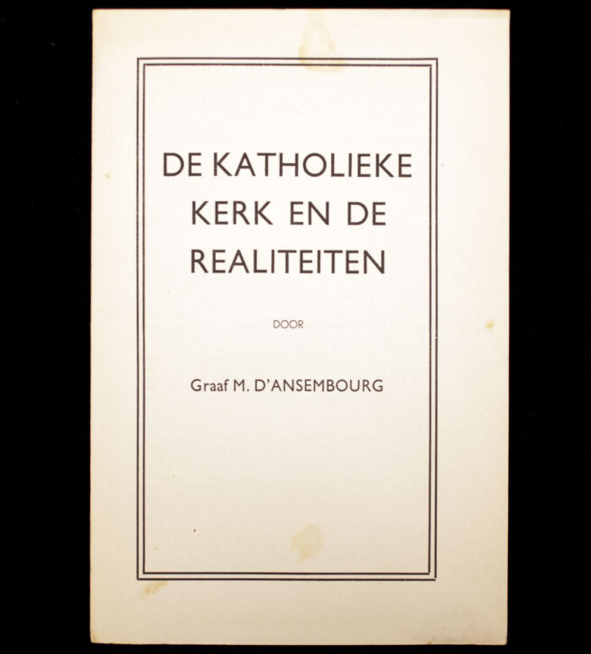 (NSB) Marchant et d'Ansembourg - Katholieke Kerk en de realiteiten (1938)