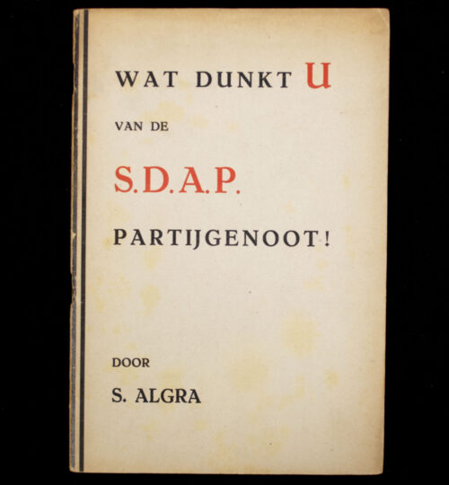 (NSB) Wat dunkt u van de SDAP partijgenoot (1935)