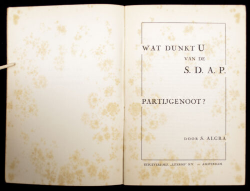 (NSB) Wat dunkt u van de SDAP partijgenoot (1935)