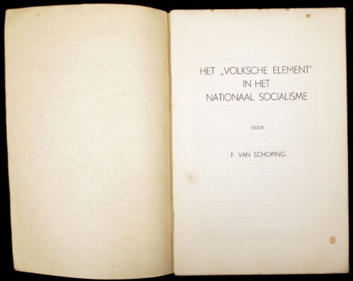 (NSB) Het Volksche element in het Nationaal-Socialisme (1937)