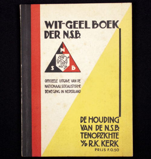 (NSB) Wit-Geel boek der N.S.B - de houding van de NSB ten opzicht vd R.K. kerk (1936)