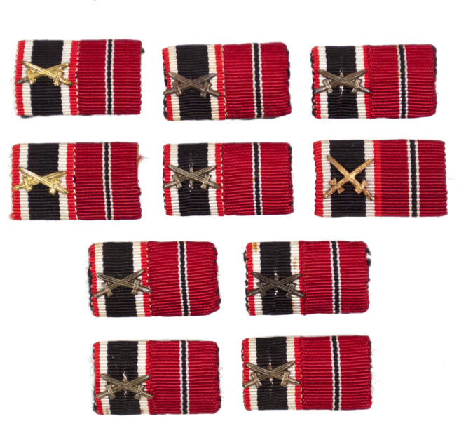 Double ribbonbar with War Merit Cross (Kriegsverdienstkreuz) and Ostmedaille