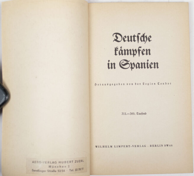 (Book) Deutsche Kämpfen in Spanien (1939)