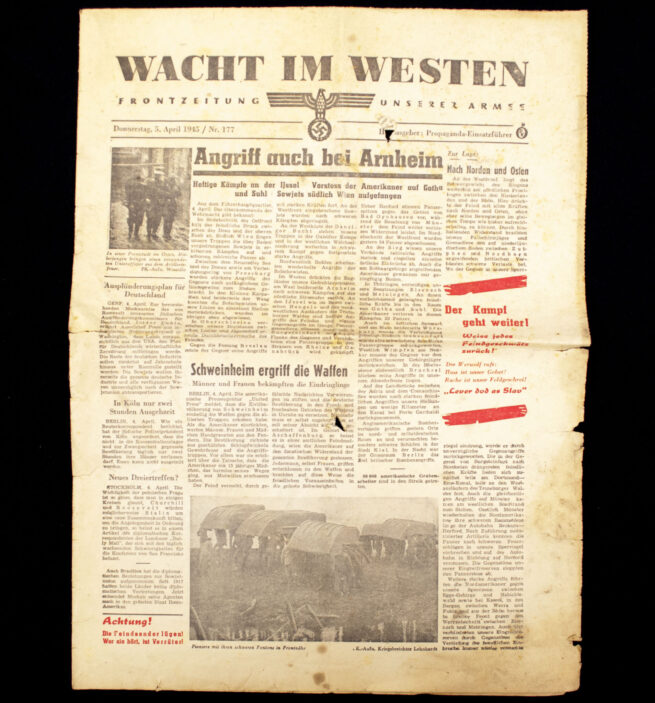 (Newspaper) Wacht im Westen - Frontzeitung unser Armee (1945)