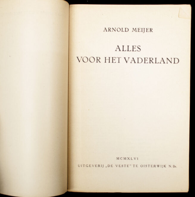 (Book) Arnold Meijer - Alles voor het Vaderland (1946)
