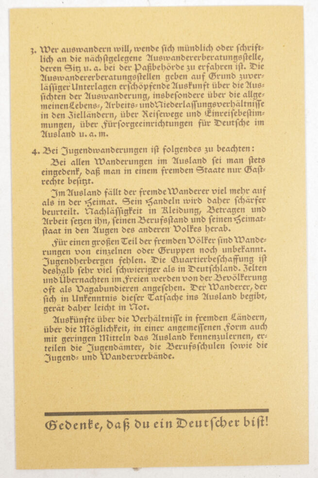 Deutches Reich Reisepass with passphoto (1938)