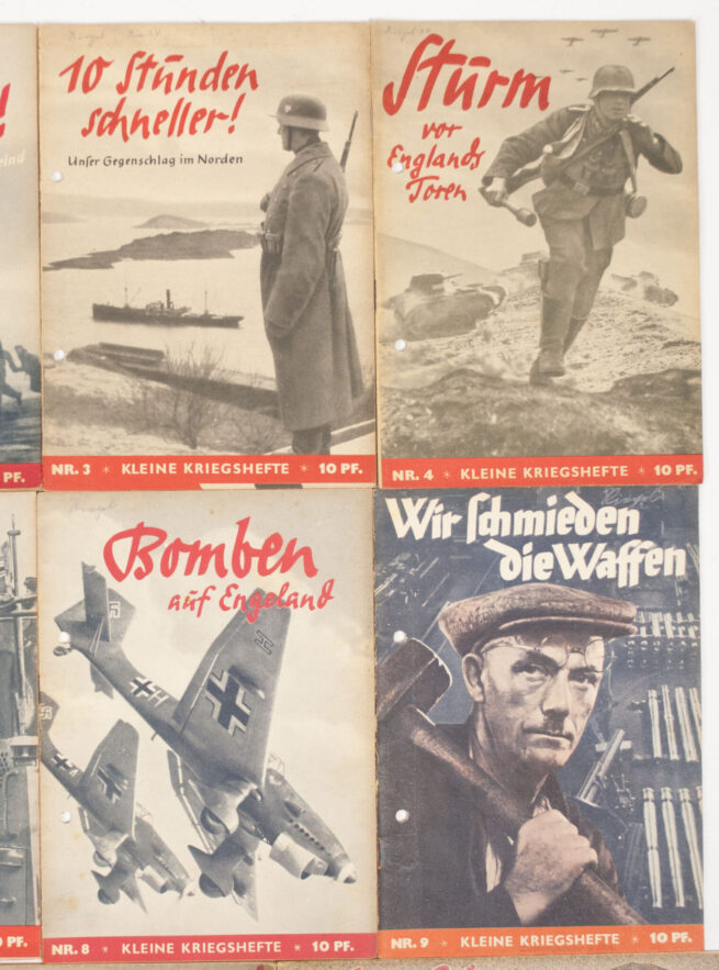 (WOII Brochures) Kleine Kriegshefte - complete serie No. 1-11