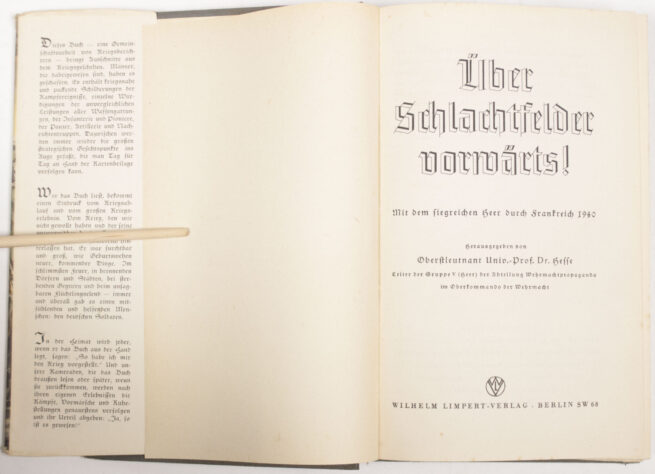 (Book) Über Schlachtfelder Forwärts! (1940)