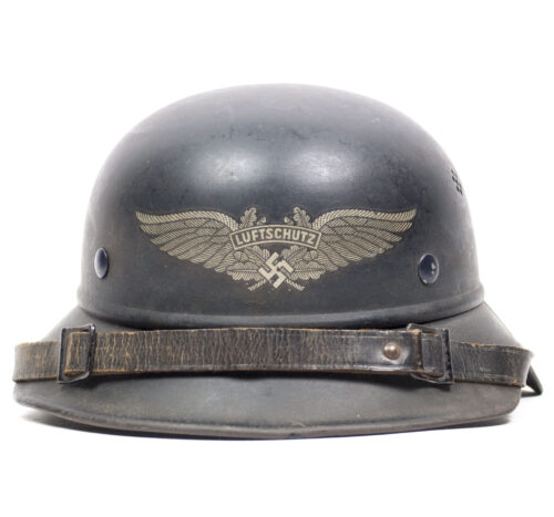 Reichsluftschutzbund Luftschutz Gladiator Helmet (area stamped 16 on the back)