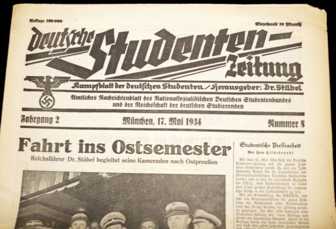 (Newspaper) Deutsche Studentenzeitung - Kampfblatt der deutsche Studenten (1934)