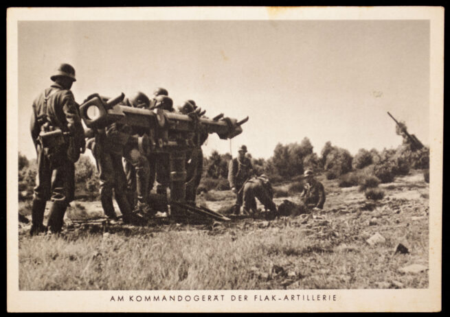 (Postcard) Am Kommandogerät der Flak-Artillerie