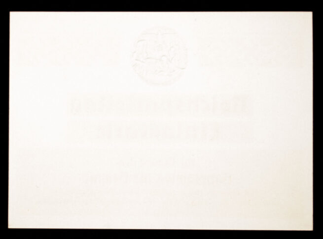 Reichsparteitag 1939 - Einlasskarte zur Tagung des Hauptamtes für Beamte