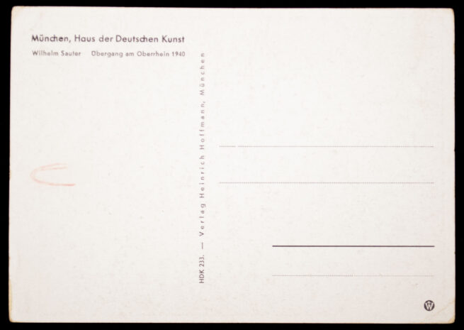 (Postcard) Übergang am Oberrhein (1940)
