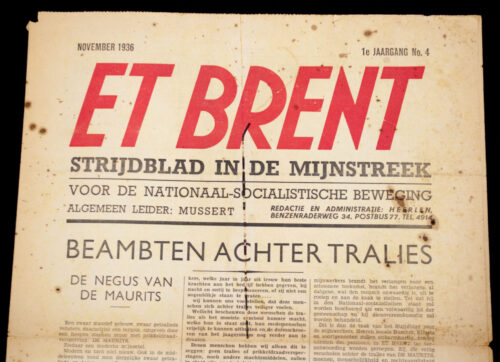 Et Brent (It Burns) - Strijdblad in de Mijnstreek voor de Nationaal Socialistische Beweging (1936)