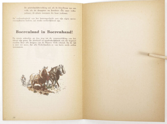 (Brochure NSB) Boerenland in Boerenhand (1941)