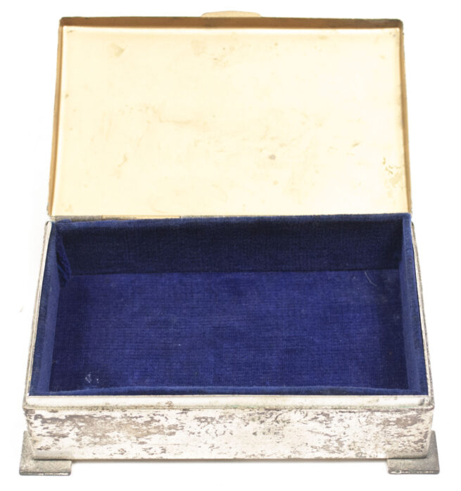 Olympic Games Olympia 1936 - silvered metal souvenir box