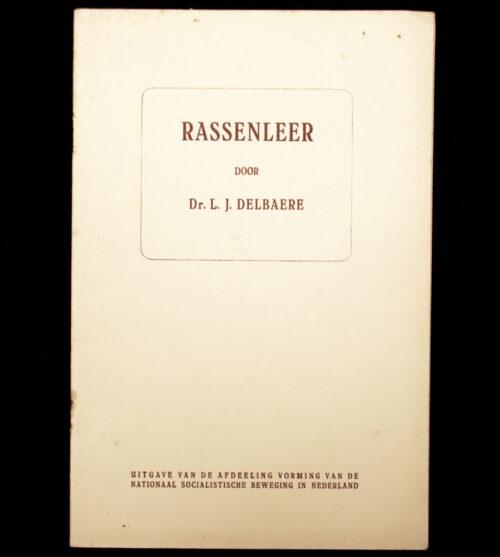 (Brochure - NSB) Dr. L. J. Delbaere - Rassenleer (1941)