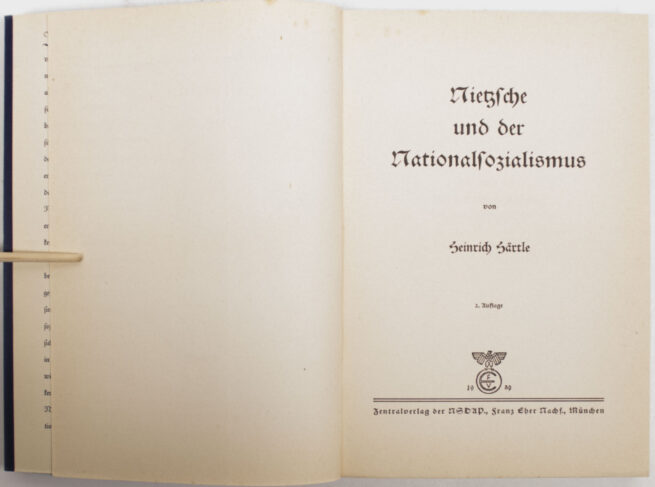 (Book) Heinrich Härtle - Nietzsche und das Nationalsozialismus (1939)