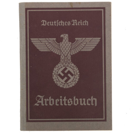 Arbeitsbuch second type from Arbeitsamt Stuttgart (1940)