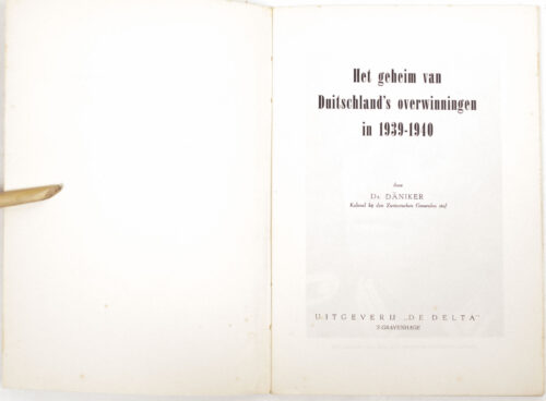 (Brochure NSB) Het geheim van Duitschland's overwinningen (1940)