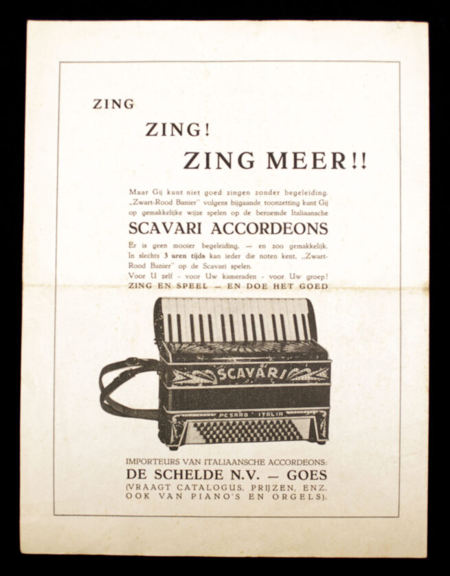(NSB) Melchert Schuurman – Zwart-Rood Banier sheet music (Rare!)