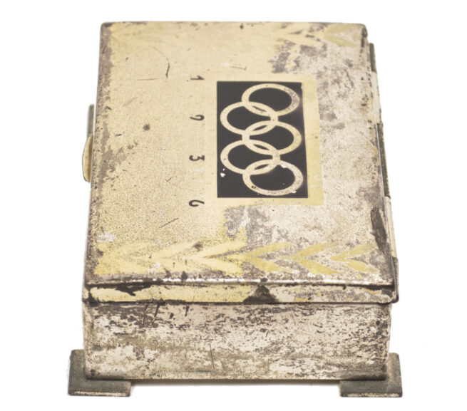 Olympic Games Olympia 1936 - silvered metal souvenir box