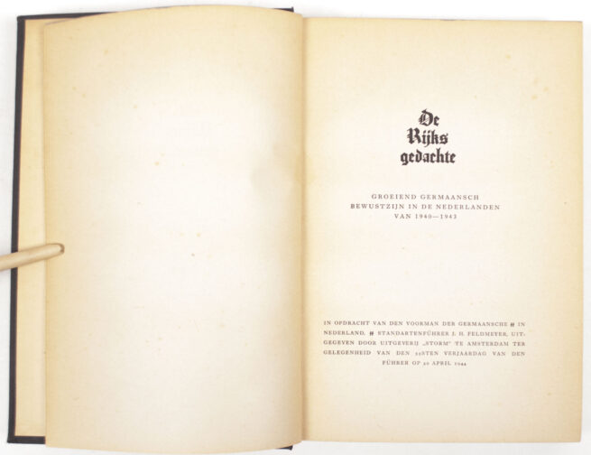 (Book) NederlandscheGermaansche SS - De Rijksgedachte (1944)
