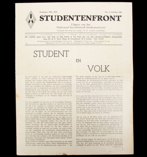 (NSB) Studentenfront No.9 (1941)